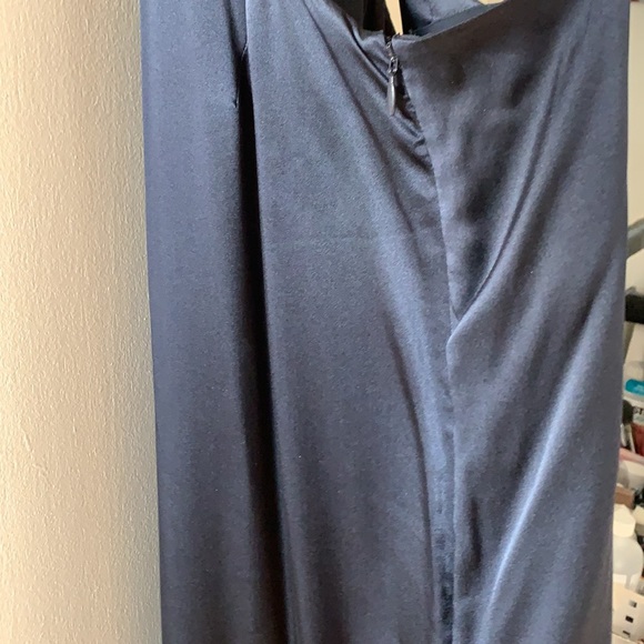 Club Monaco Navy Silk Vilma Dress - Picture 7 of 8